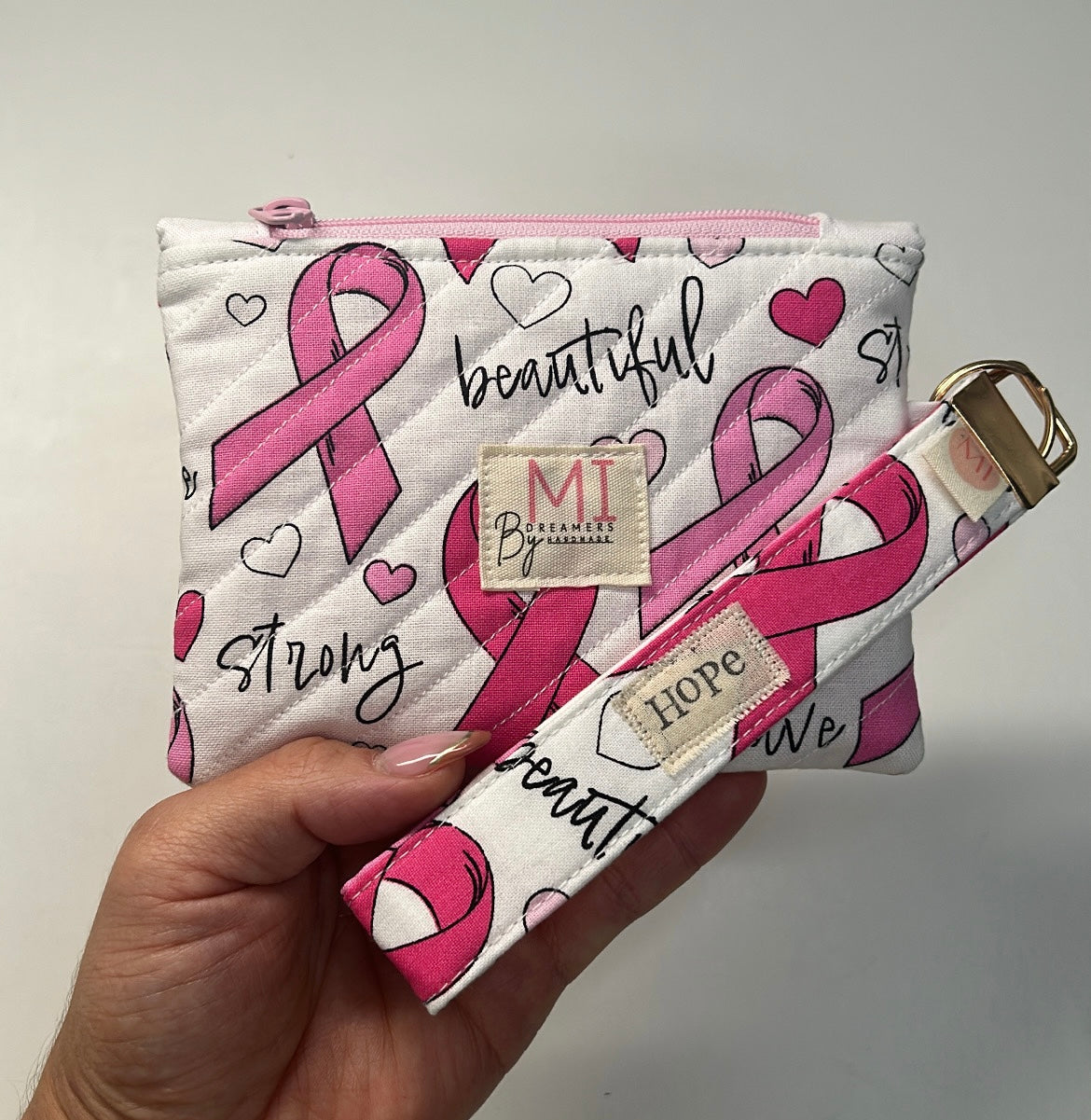Breast Cancer Awareness Mini Pouch Set π