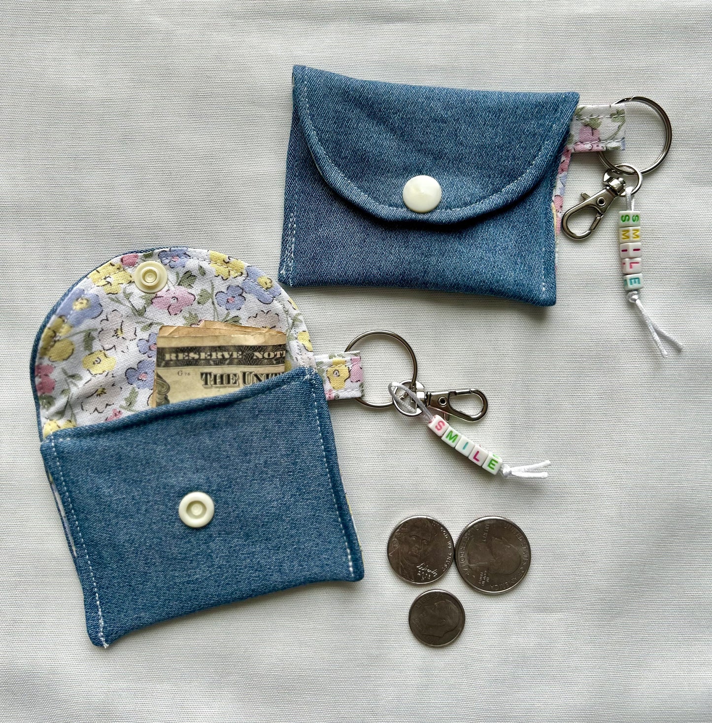 Mini Denim Coin Pouch