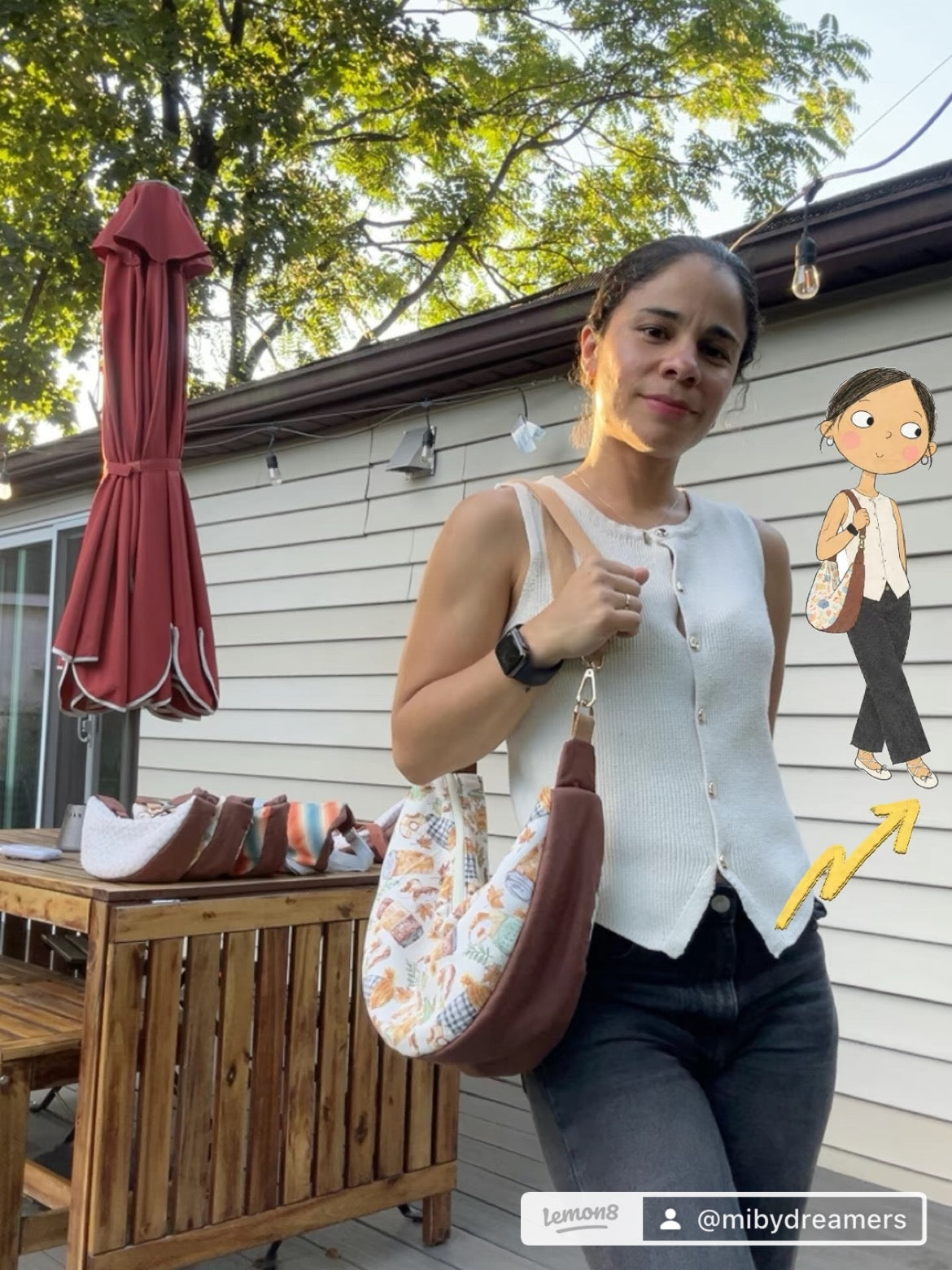 🍂 Half-Moon Crossbody Bag