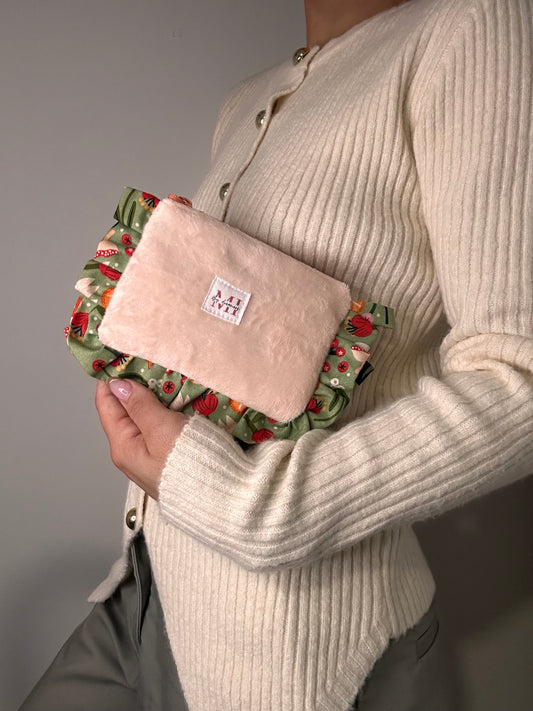 Petite Ruffle Pouch